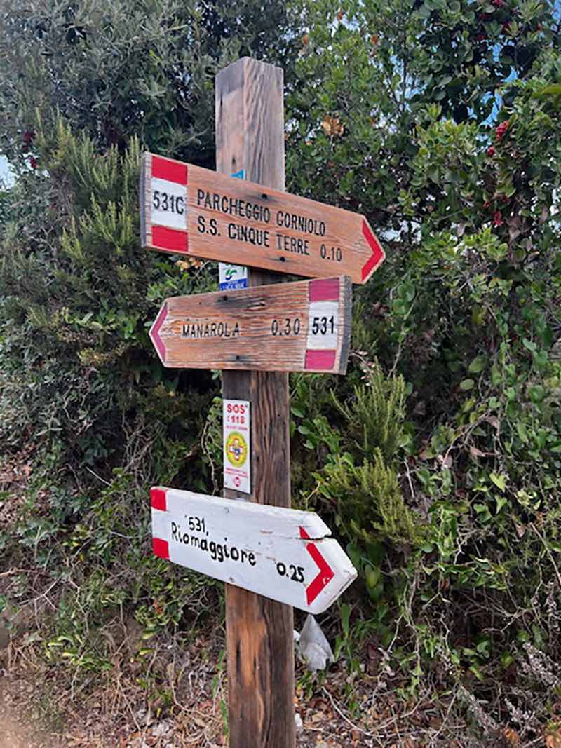 Cinque Terre Trail Marker